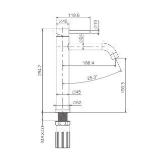 Смеситель для раковины Prohanss P31.15.03 золотой сатин